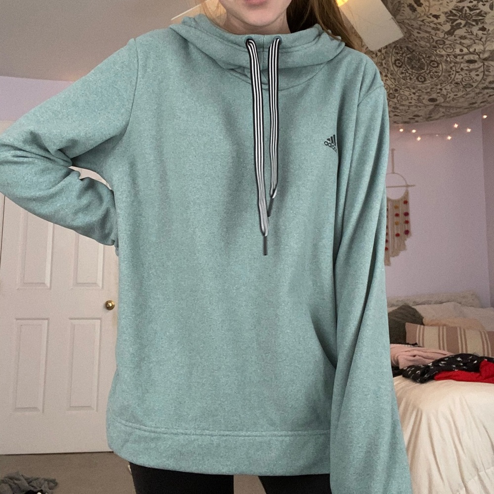 Teal Adidas hoodie
